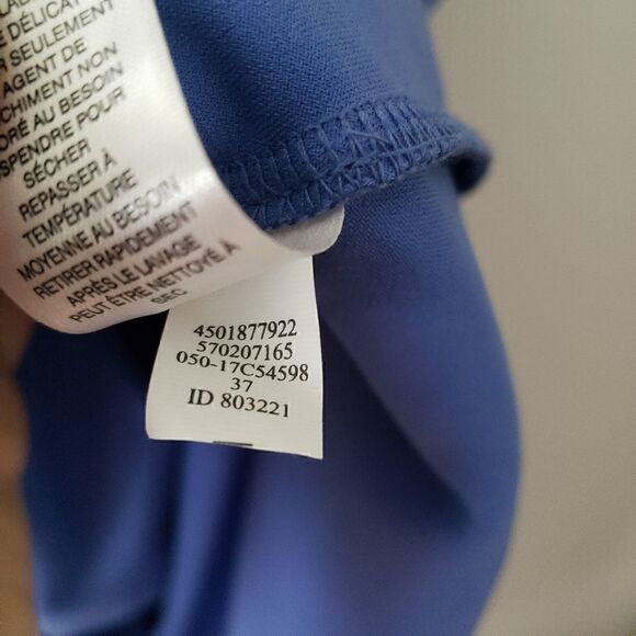 Chico's Dusty Blue Asymmetric Shift Dress 00 Small - Picture 4 of 10